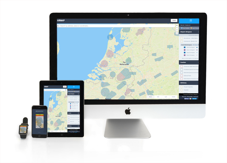 AirMap app verbetert communicatie tussen dronepiloten en luchtvaart