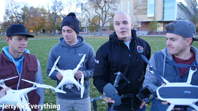 Race tussen DJI Phantom 4, Mavic Pro en GoPro Karma drones